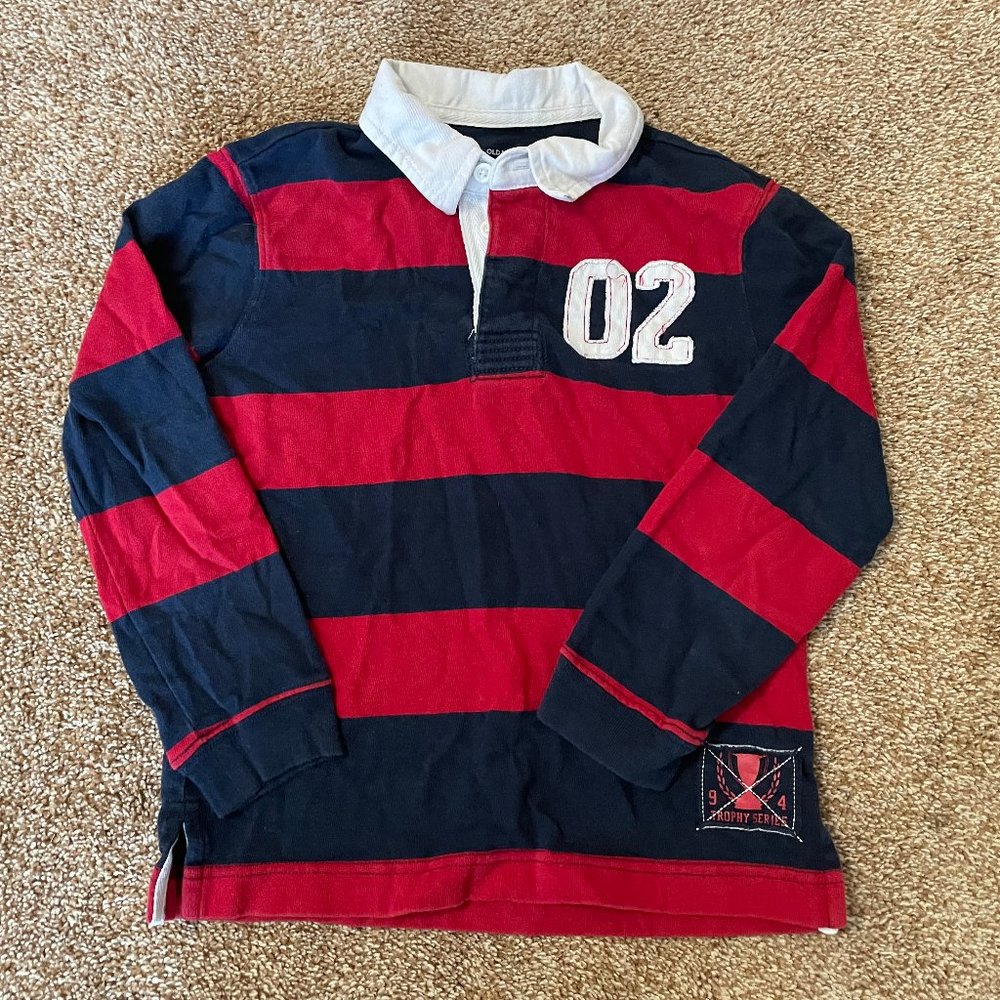 Old Navy long sleeve rugby polo shirt XS (5)